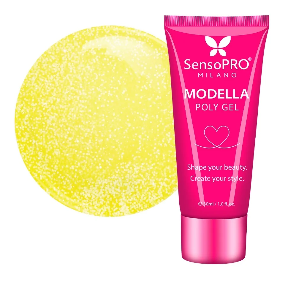 Polygel MODELLA SensoPRO Milano - Solar Glow, 30ml