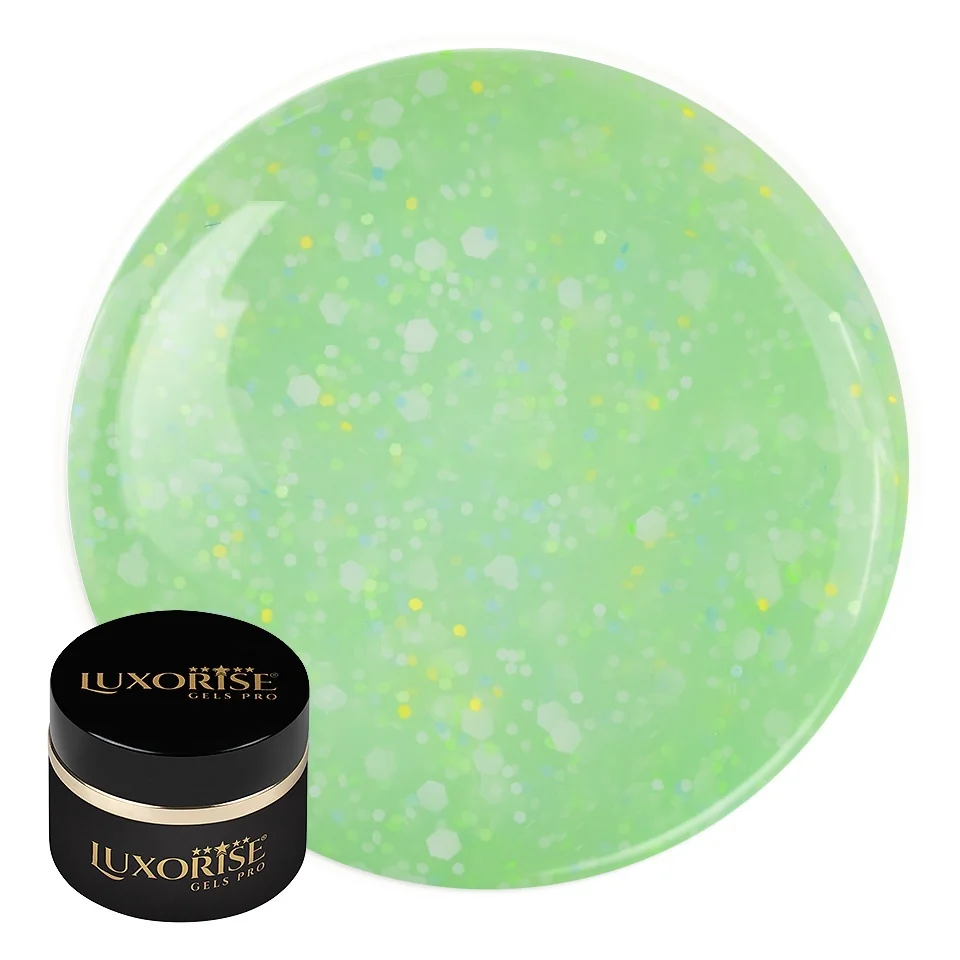 Gel UV Constructie Unghii Confetti Cake LUXORISE 15ml, Minty Flavour