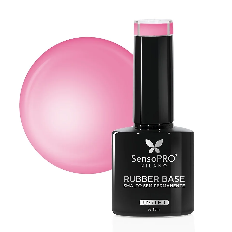 Rubber Base Gel SensoPRO Milano 10ml, #34 Babydoll Pink