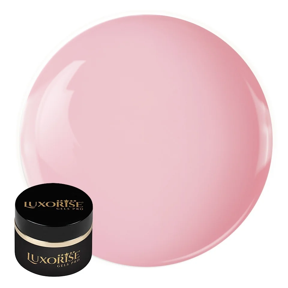Gel UV Constructie Unghii RevoFlex Cotton Clouds LUXORISE 15ml, Blush Mist