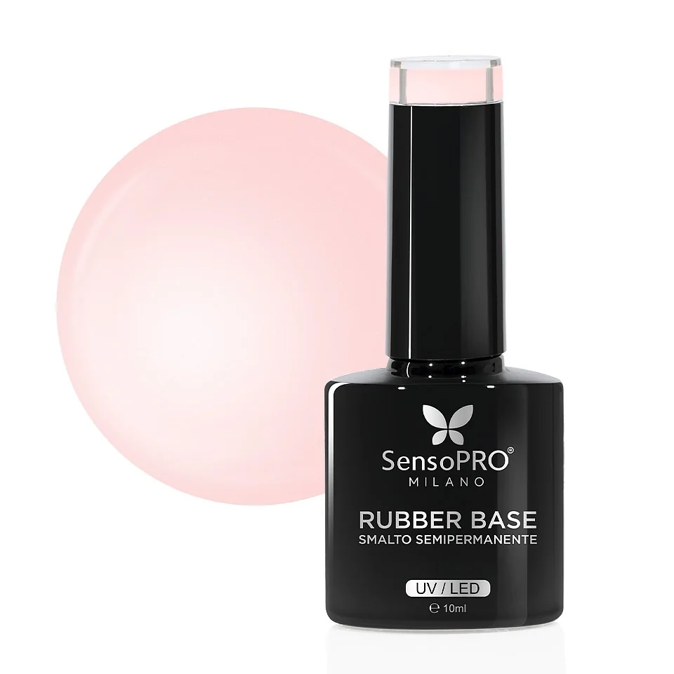 Rubber Base Gel SensoPRO Milano 10ml, #19 Selected Rose