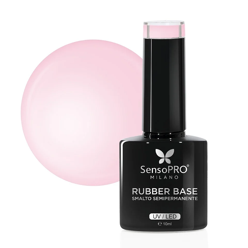 Rubber Base Gel SensoPRO Milano 10ml, #20 Graceful Pink