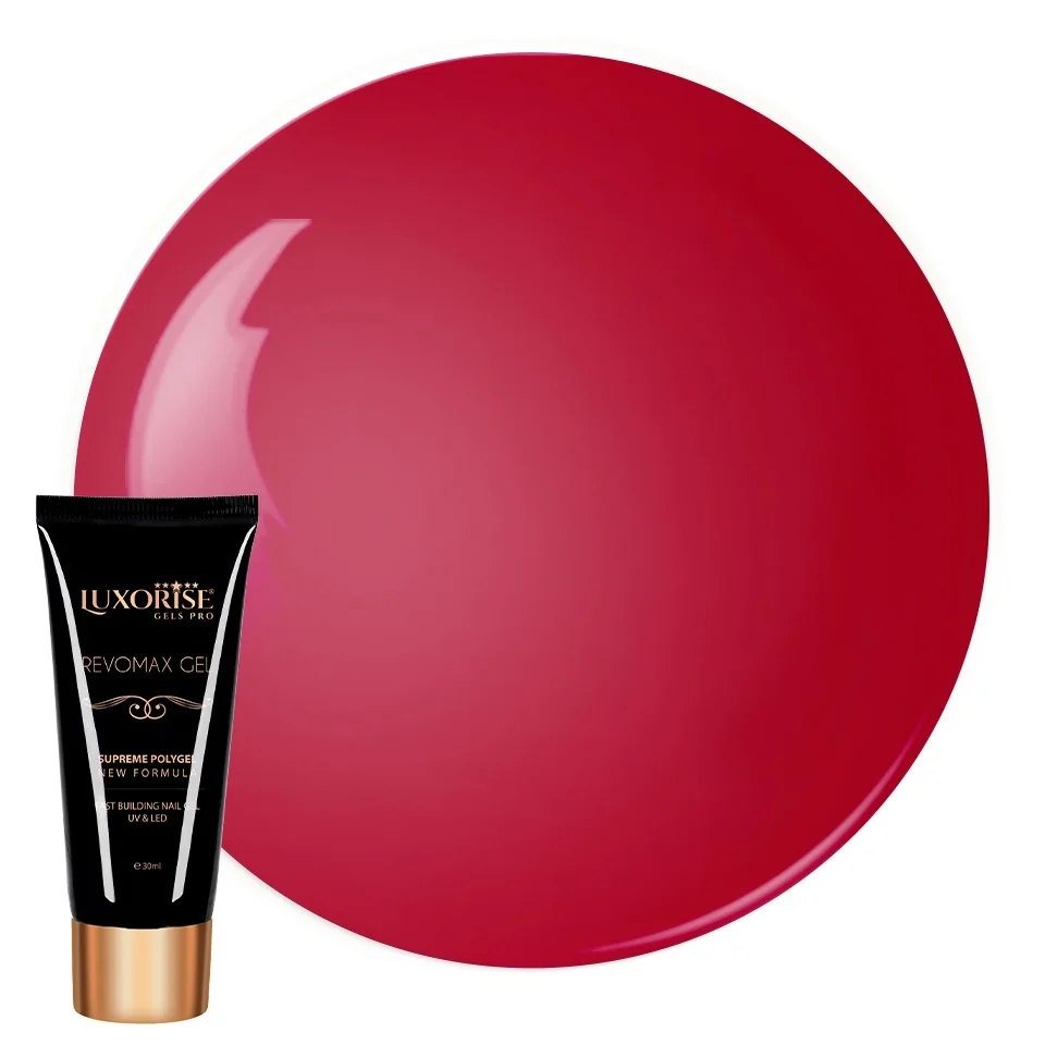 Polygel Revomax Gel Luxorise Passion Red, 30ml