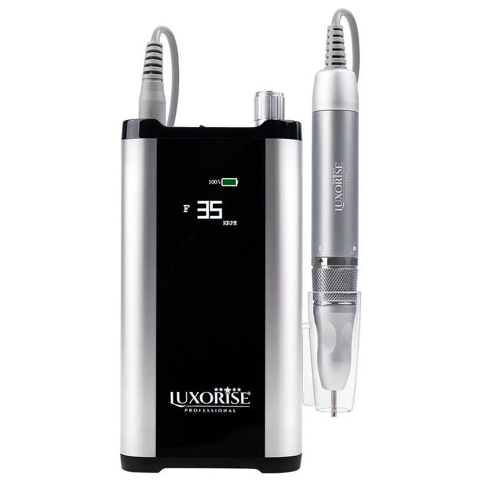 Freza Unghii Portabila Brushless Titanium Master - Luxorise, 35.000 Rpm, Silver