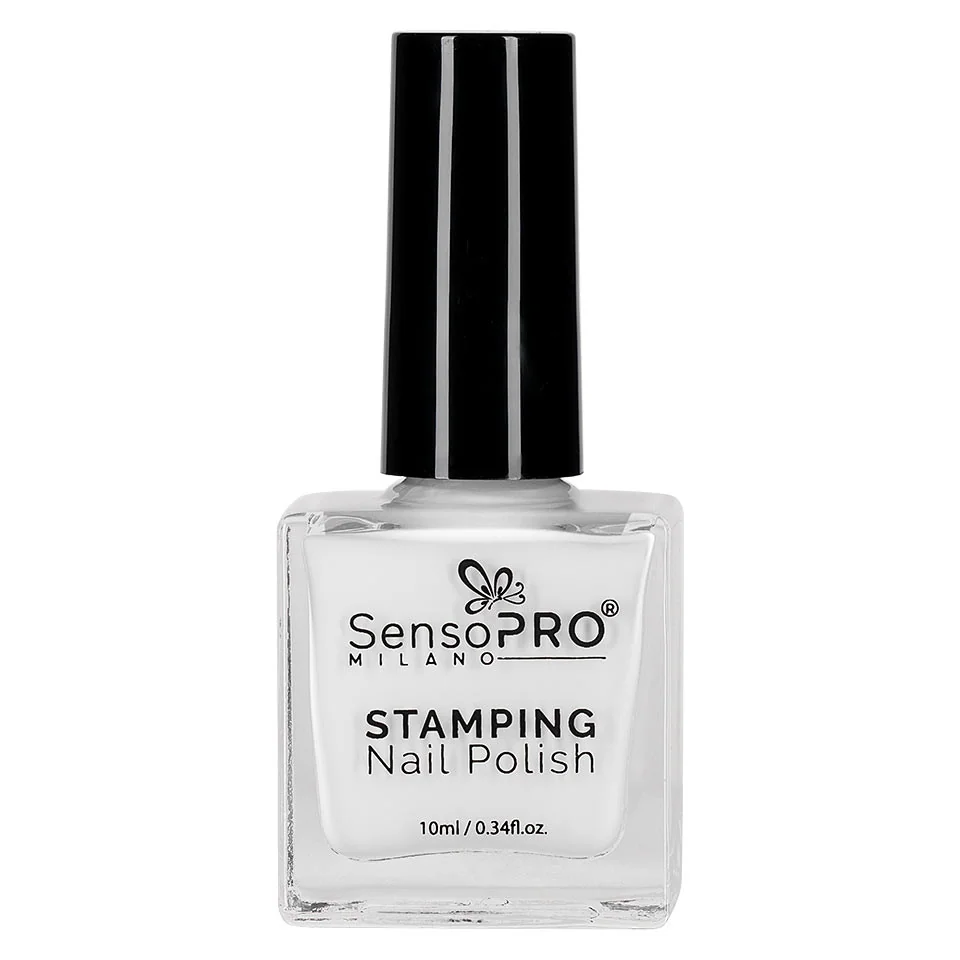 Lac De Unghii Pentru Ștampilă, SensoPRO Milano, White 10ml
