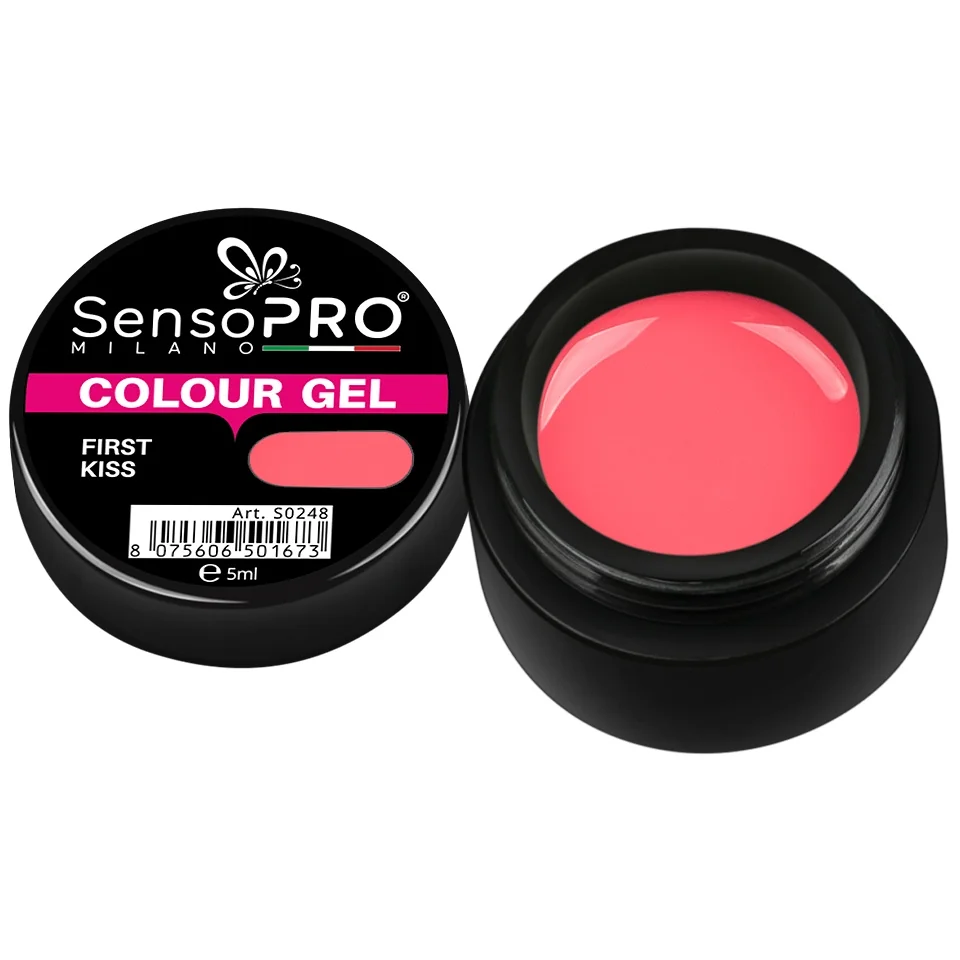 Gel UV Colorat First Kiss 5ml, SensoPro Milano