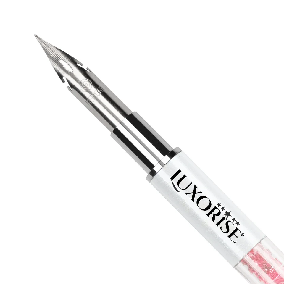 Stilou Nail Art Pictura Unghii cu Penita & 5 Punctatoare, LUXORISE Crystal Pink