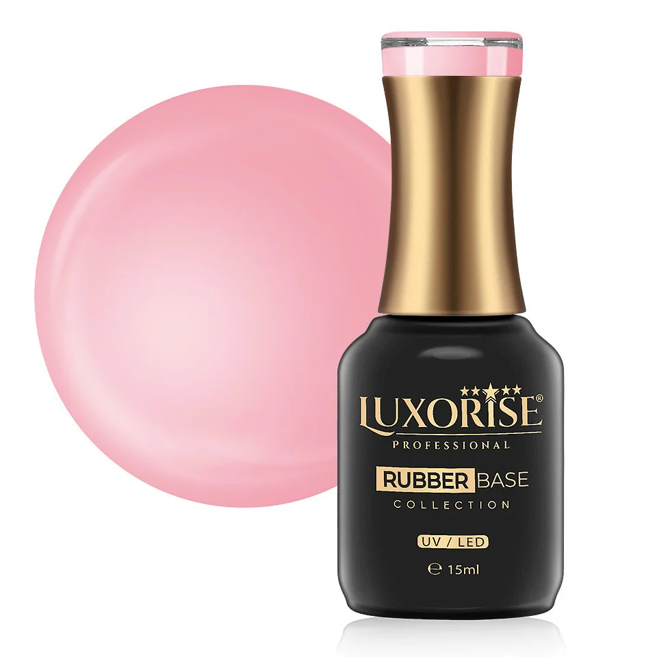 Rubber Base LUXORISE Crystal Collection - Peachy Coral 15ml