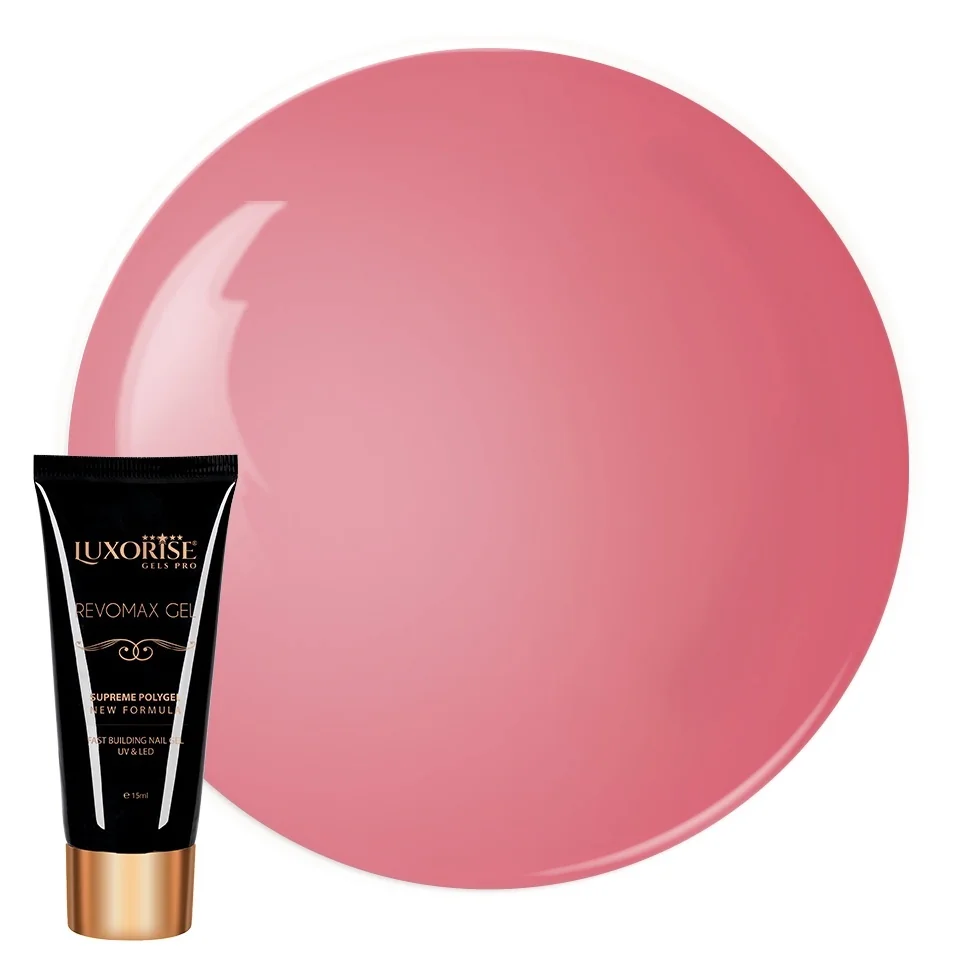 Polygel REVOMAX GEL LUXORISE Silky Pink, 15ml