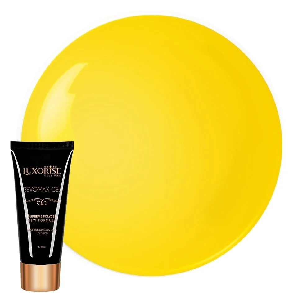 Polygel REVOMAX GEL LUXORISE Neon Canary, 15ml