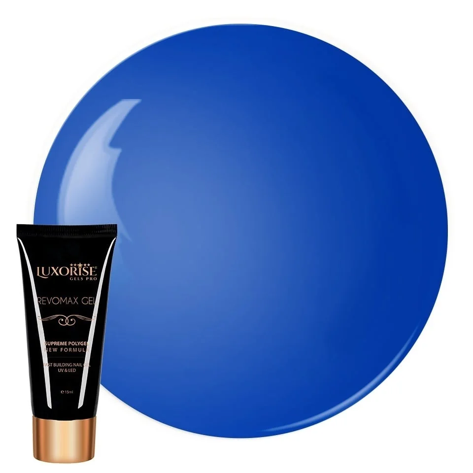 Polygel REVOMAX GEL LUXORISE Neon Blue, 15ml