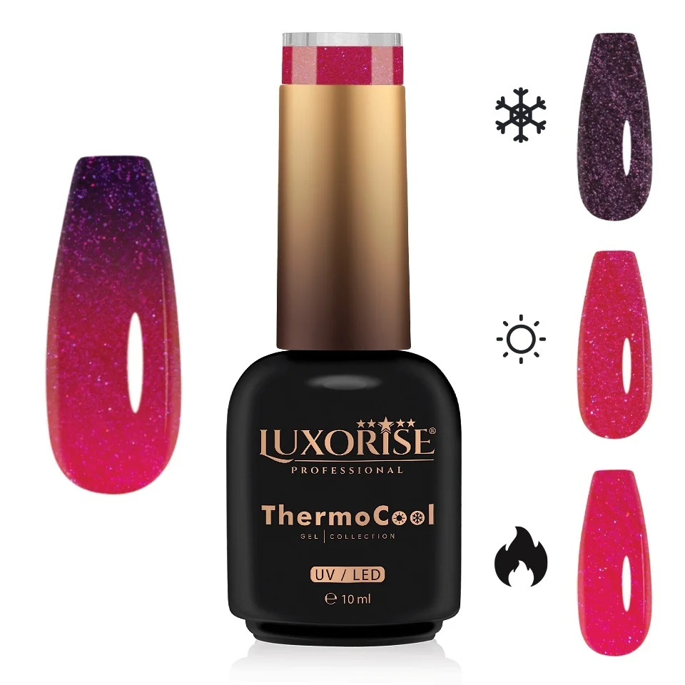 Oja Semipermanenta Termica 3 Culori LUXORISE ThermoCool - Chic Style 10ml