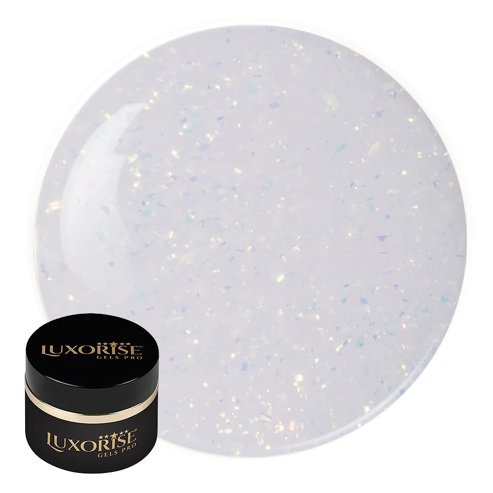 Gel UV Constructie Unghii RevoFlex LUXORISE 15ml, Angelic Glimmer