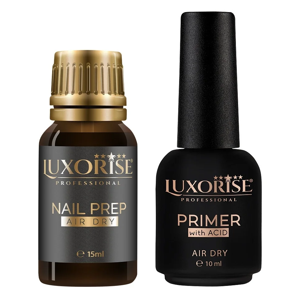 Set Nail Prep &amp; Primer cu Acid, LUXORISE 10ml