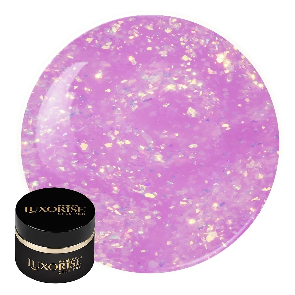 Gel UV Constructie Unghii RevoFlex LUXORISE 30ml, Orchid Frost