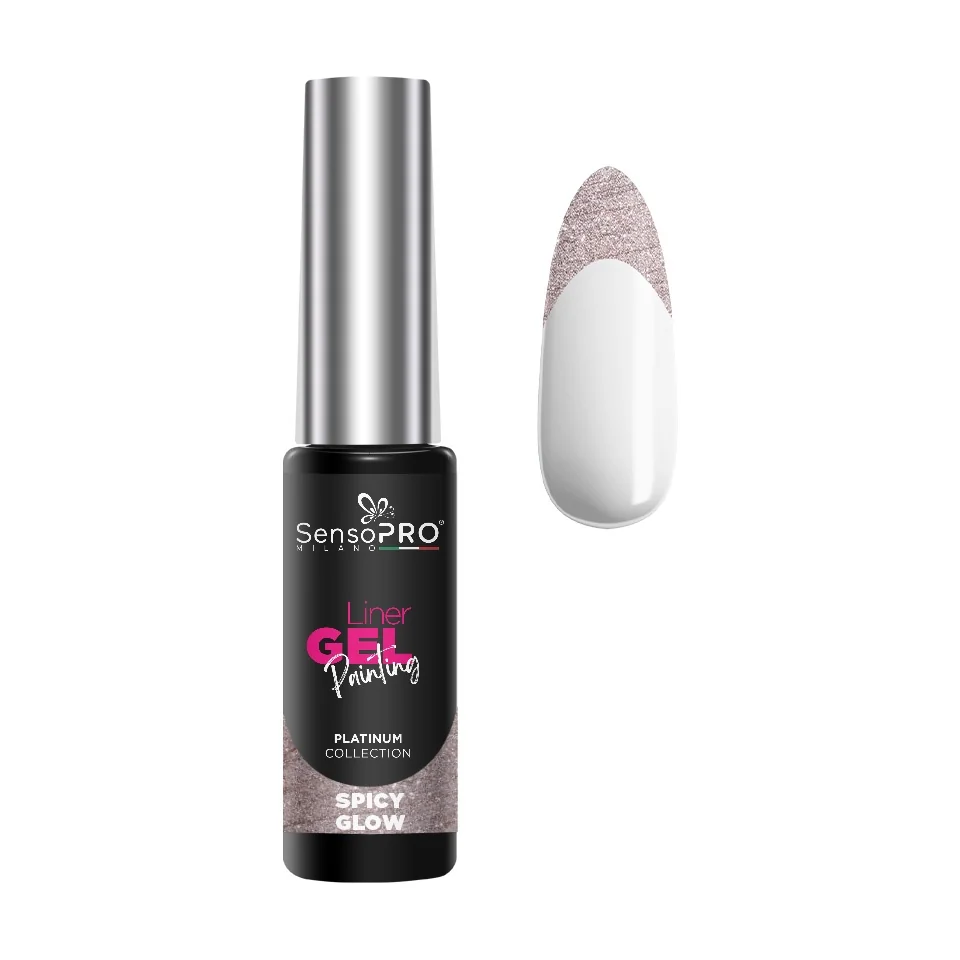 Liner Gel UV Pictura Unghii SensoPRO Milano Platinum - Spicy Glow 8ml