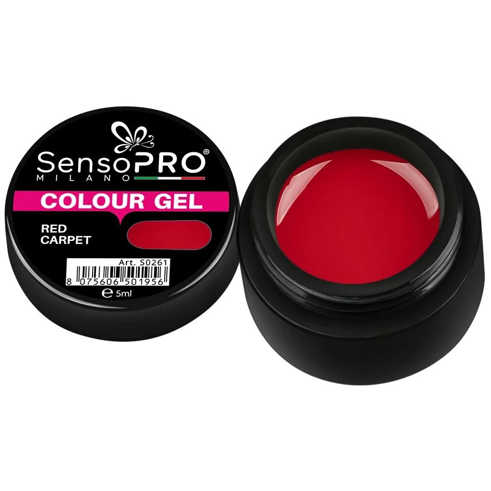 Gel UV Colorat Red Carpet 5ml, SensoPRO Milano