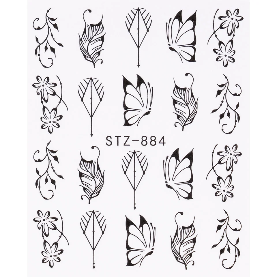 Tatuaj Unghii LUXORISE Simple Romantic Art, STZ-884