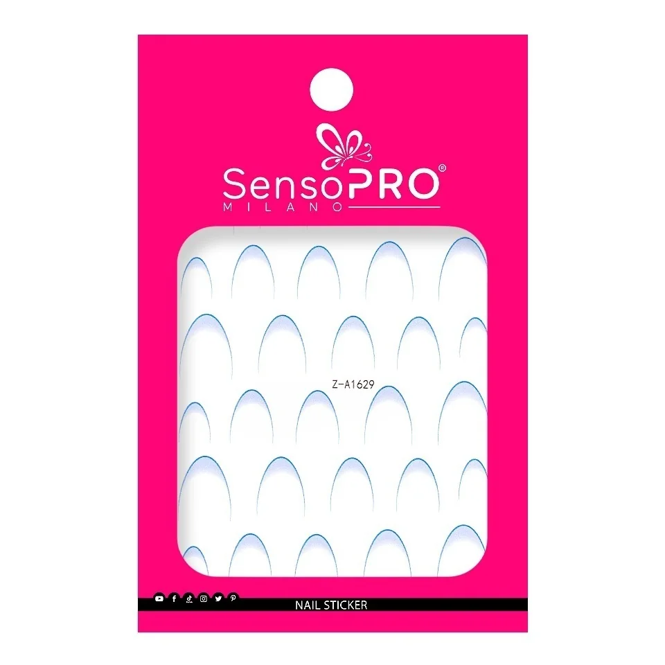 Abtibild Unghii SensoPRO Milano - French Blue
