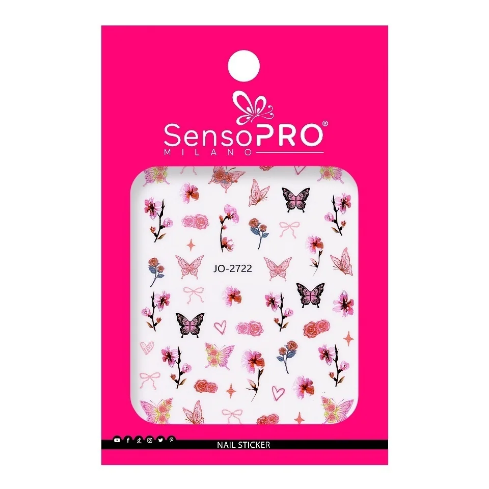 Abtibild Unghii SensoPRO Milano - Love Butterfly