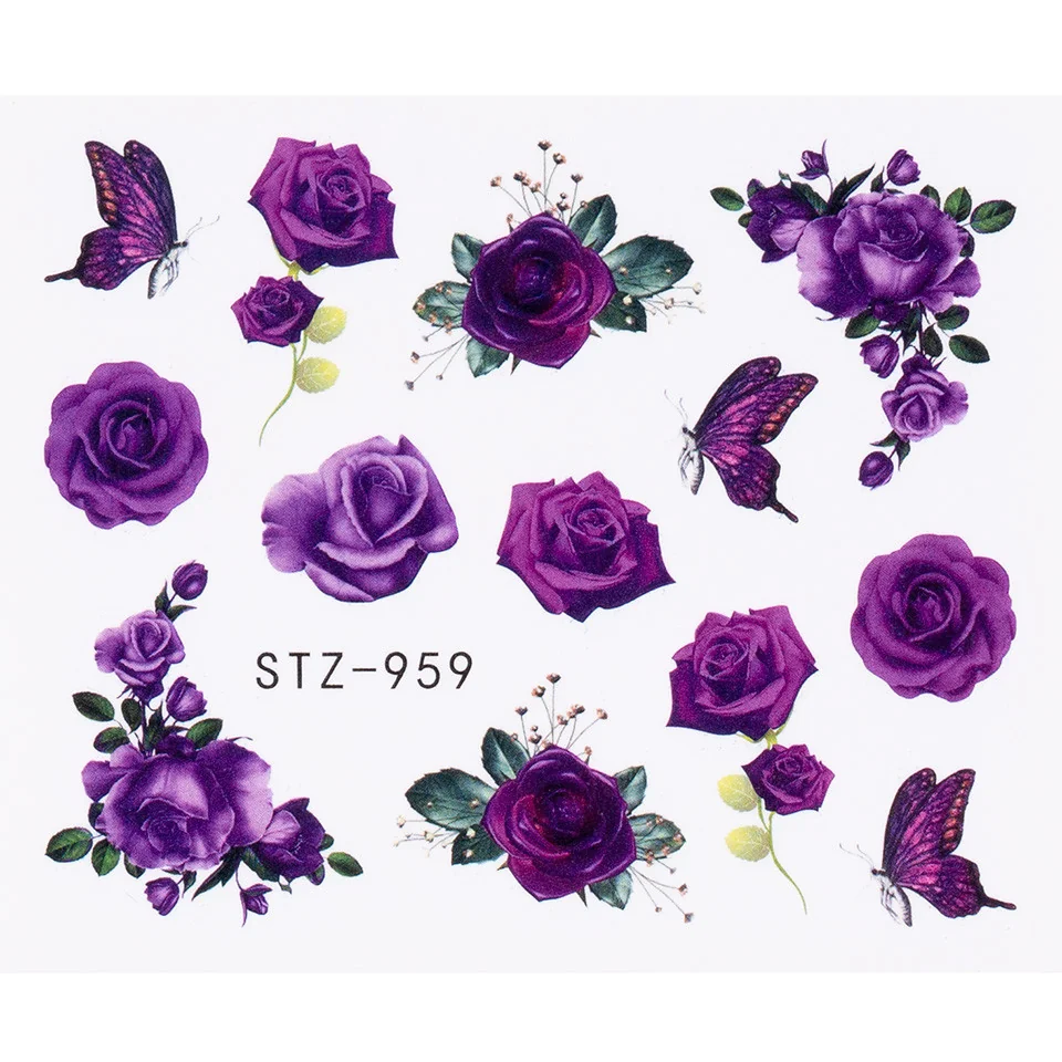 Tatuaj Unghii LUXORISE Flower Noble, STZ-959