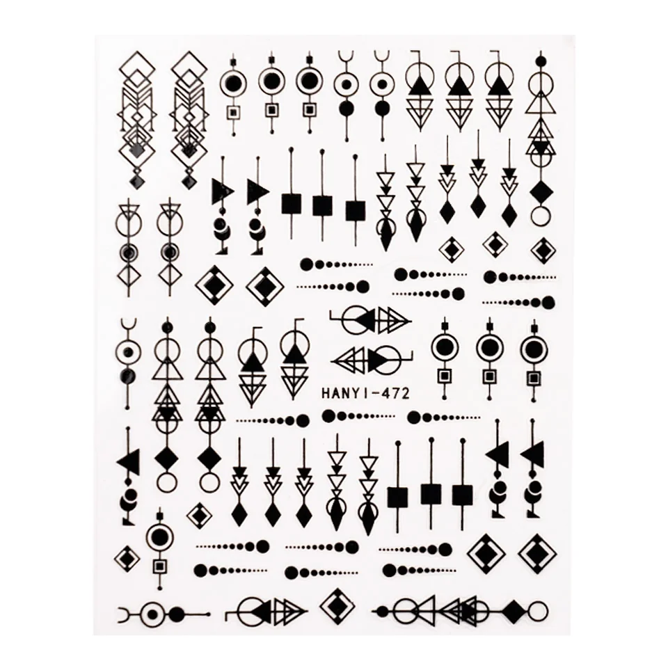 Abtibild Unghii SensoPRO Milano - Tribal Patterns