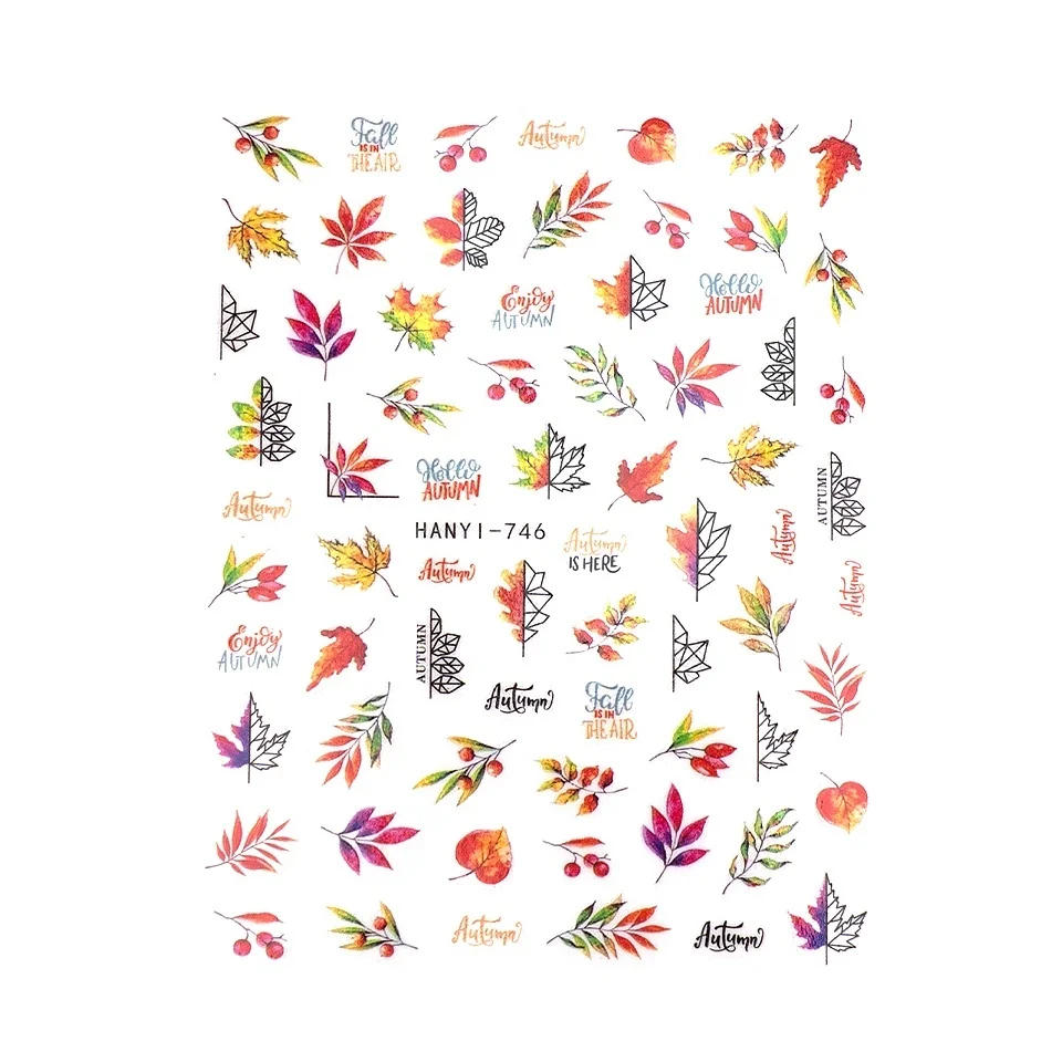 Abtibild Unghii SensoPRO Milano - Vibrant Leaves