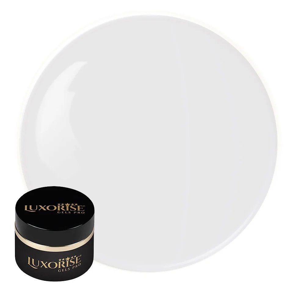 Gel UV Constructie Unghii RevoFlex LUXORISE 50ml, Milky White