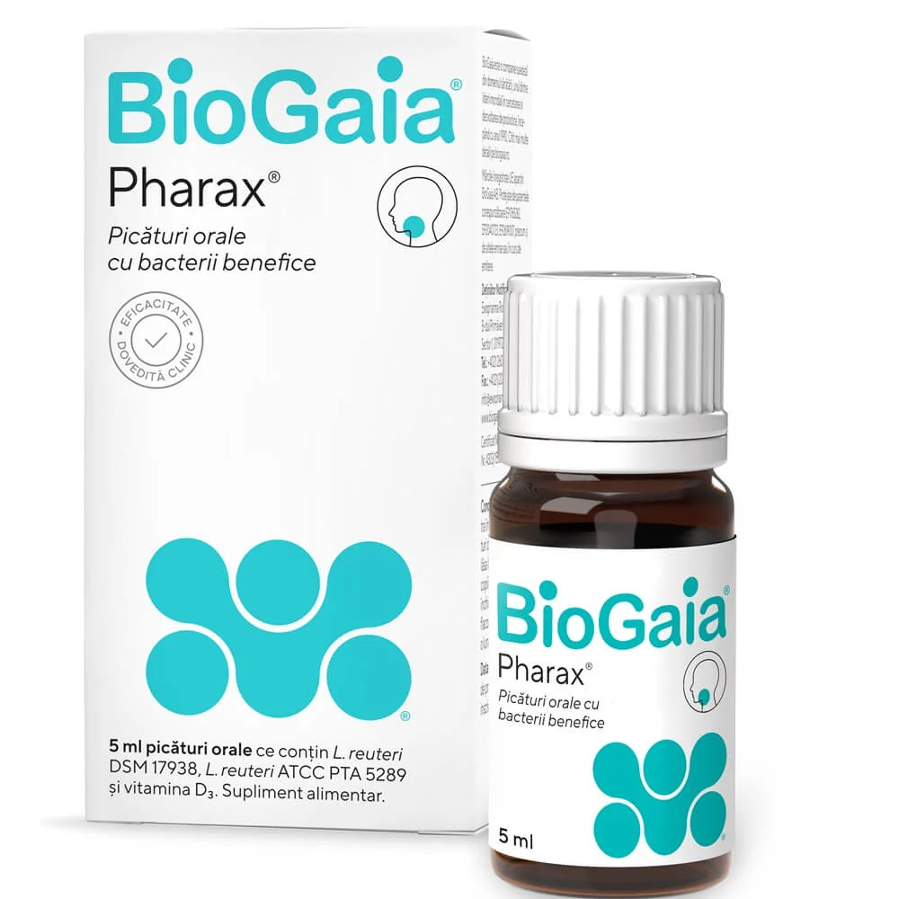 BioGaia Pharax D3 picaturi orale pentru copii 5 ml