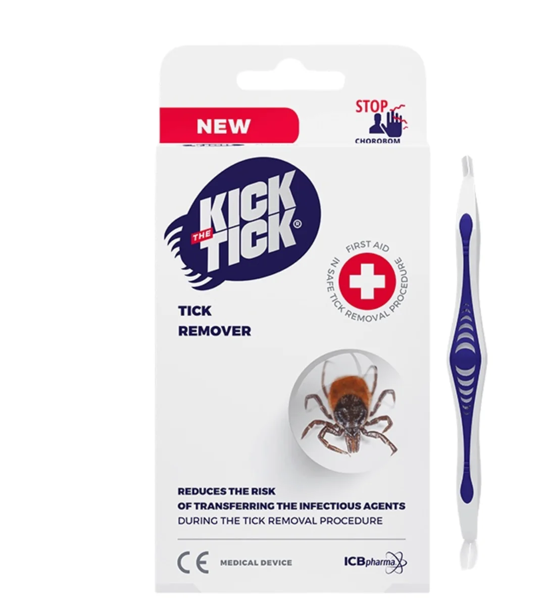 Tick remover penseta indepartare capuse 2 capete