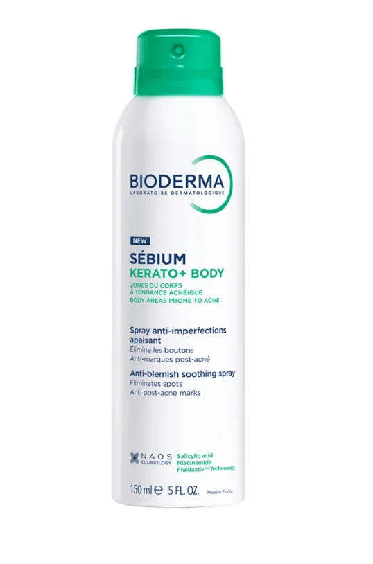 Bioderma Sebium Kerato+ Spray calmant anti-imperfectiuni pentru corp 150 ml