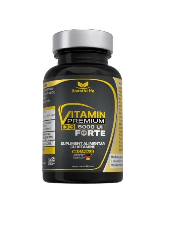 Boost4Life Vitamina D3 Premium Forte 5000 UI 60 capsule moi