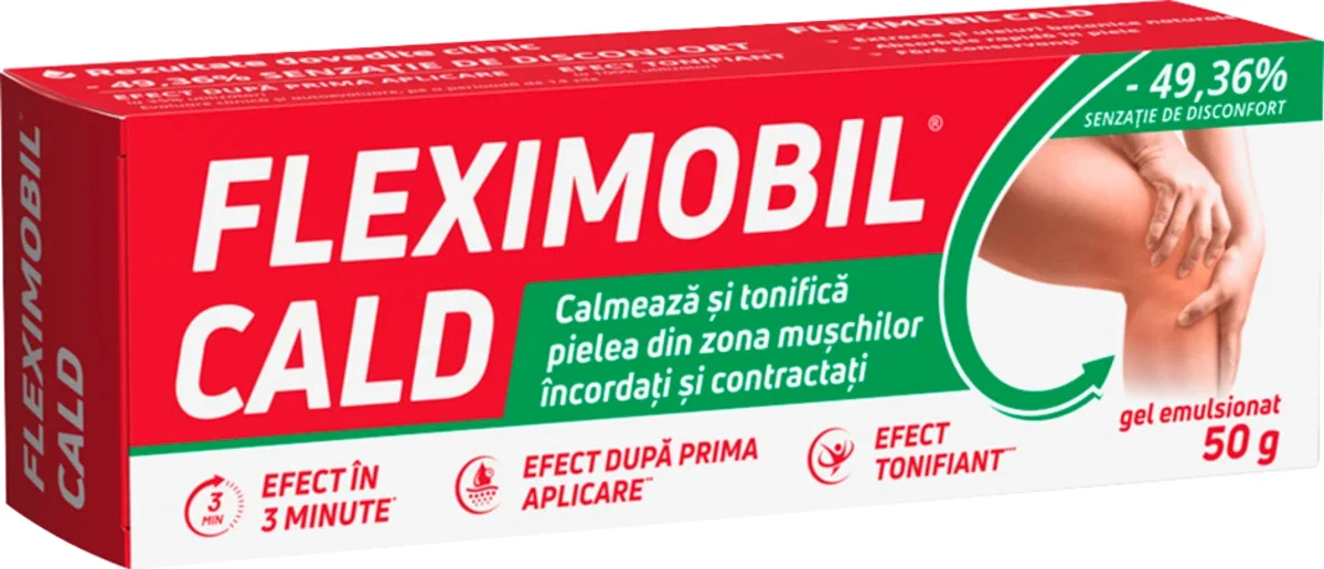 Fleximobil cald gel cu efect de incalzire 50 g
