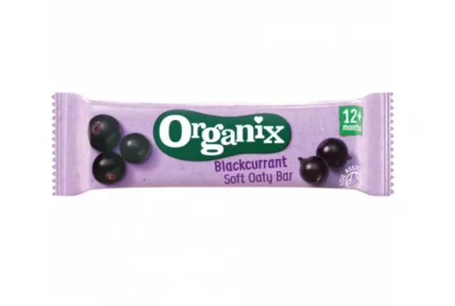 Organix Baton bio din ovaz integral cu mere si coacaze negre 12+ luni 23 g