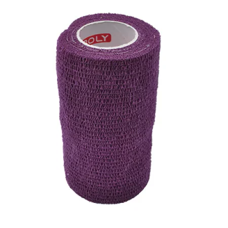 Asepta bandaj elastic autoadeziv 7.5cm X 450cm violet- copoly X 1 rola
