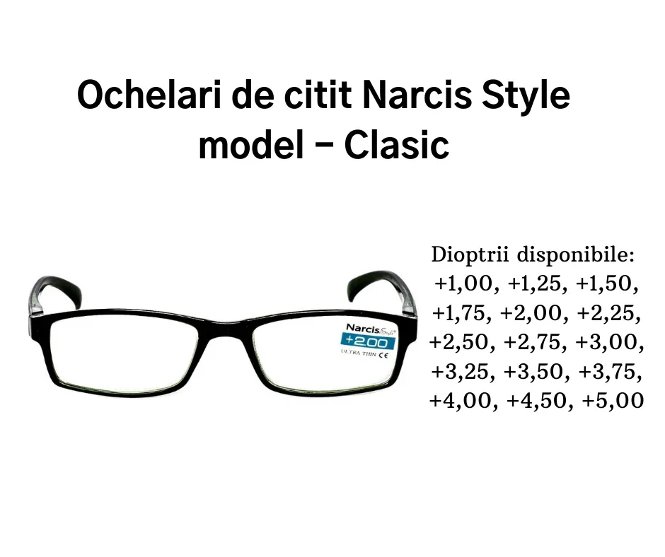 Narcis style ochelari de citit clasici 4,00+ X 1 buc. Pansiprod