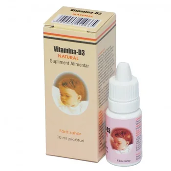 Vitamina D3 natural fara zahar picaturi orale X 10ml fl.