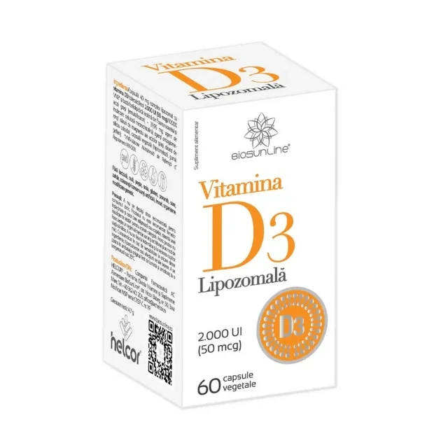 Vitamina D3 lipozomala 2000UI (50mcg) 60 Caps. Ac Helcor
