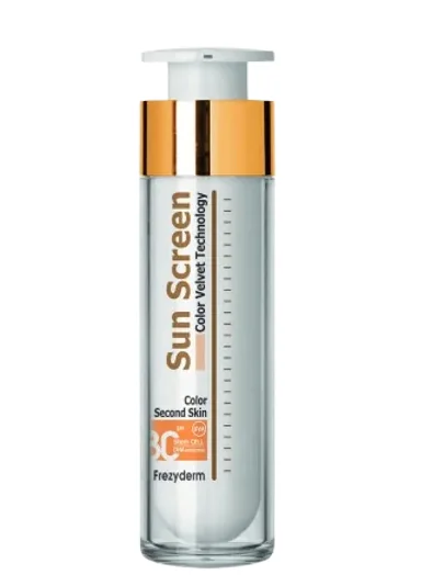 Frezyderm Sun Screen Color Velvet Face SPF30 tehnologie second skin 50 ml