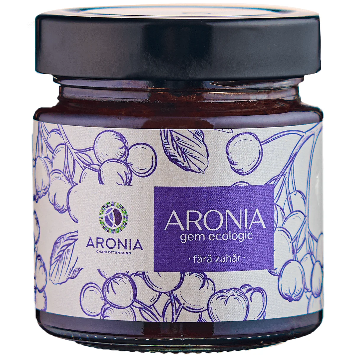 Gem Ecologic de aronia fara zahar  200 gr.  Aronia Charlottenburg