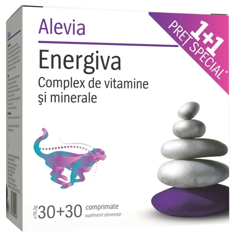 Alevia Pachet Energiva 30 comprimate 1 + 1