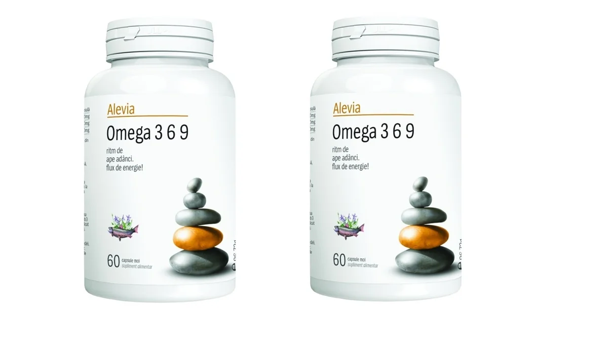 Alevia Omega 3 - 6 - 9 60 capsule 1 + 1 Cadou