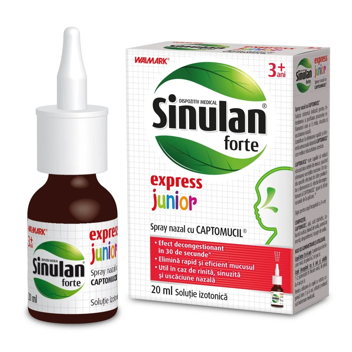 Walmark Sinulan Express forte junior spray 20 ml