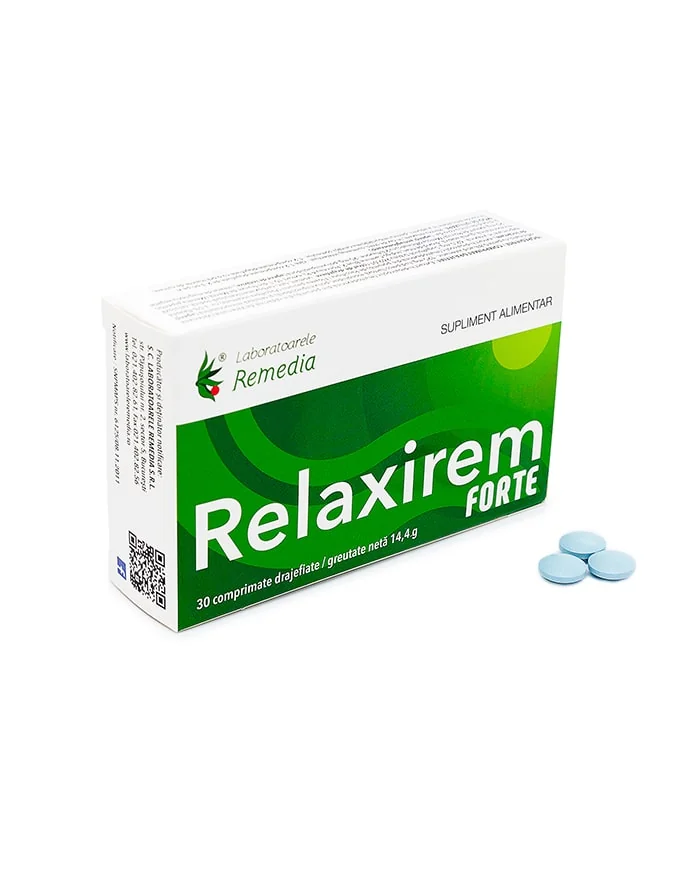 Relaxirem Forte 30 comprimate + Relaxirem forte 10 comprimate cadou