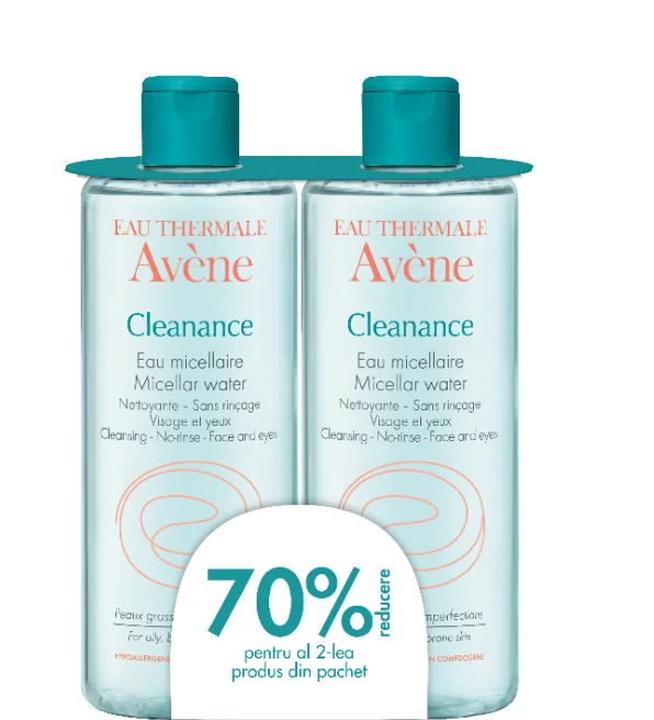 Avene Cleanance Lotiune micelara 400 ml 1 + 1 70% din al II-lea