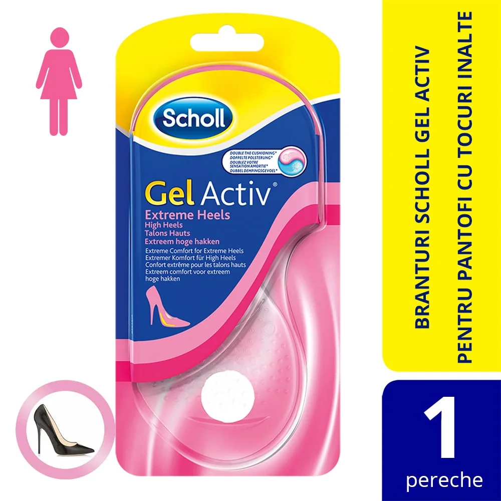 Scholl Gel Activ Extreme Heels Branturi marimea 35 - 40.5