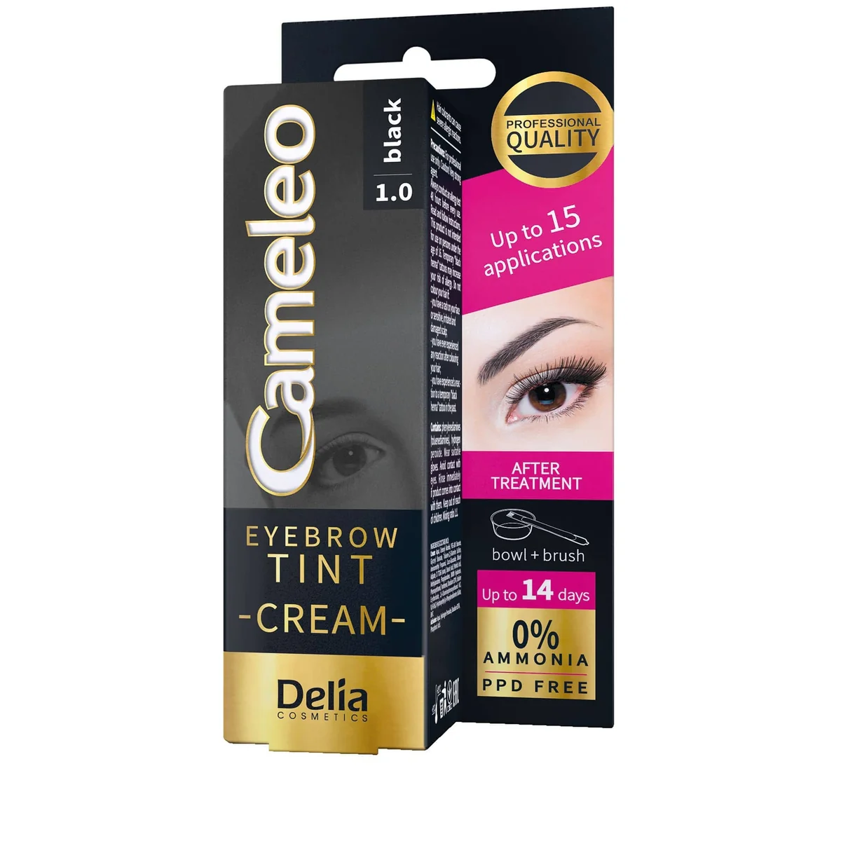 Delia Cosmetic Vopsea pentru gene si sprancene negru 15 g