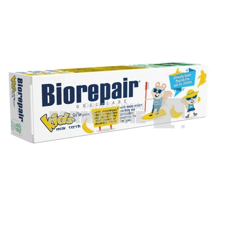 Biorepair Kids Pasta de dinti cu aroma de banane 0-6 ani 50 ml