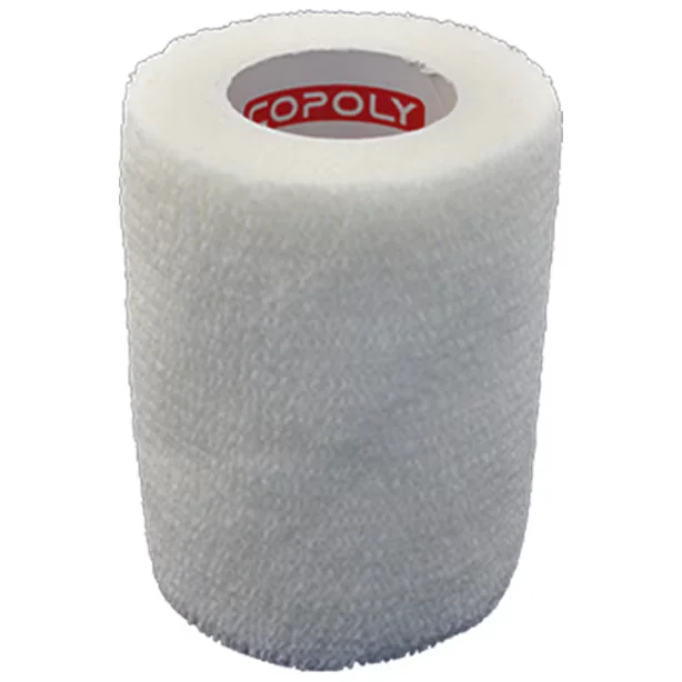 Aseptica bandaj elastic autoadeziv  alb -copoly 5 cm x45 cm