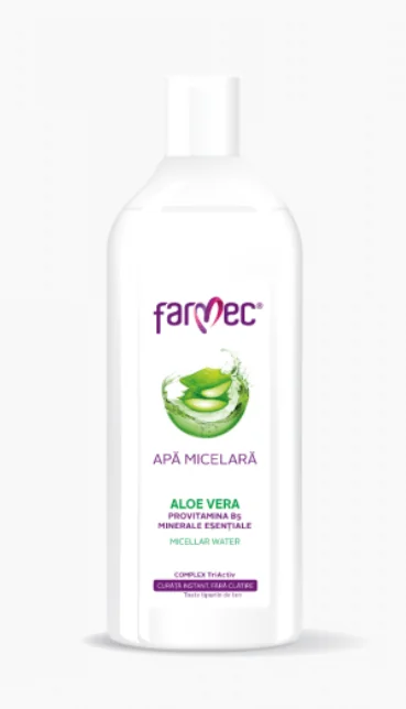 Farmec apa micelara cu aloe vera, provitamina B5, minerale esentiale (6280) X 400ml